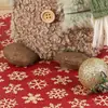 Figuritas de renos tejidas lindas transfronterizas, decoraciones para ventana y mesa de Navidad, adornos navideños creativos