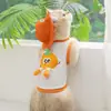 Roupas para Gatos Novo Estilo Primavera e Verão Finas Respiráveis Engraçadas com Estampa de Frutas Coleira Peitoral para Gatos Adultos e Filhotes Roupas para Pets