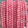 Calcedonia Roja DIY Cuentas Redondas Cuentas Sueltas Abalorios Hechos a Mano Piedra Natural Optimizada Accesorios para Joyería Venta Directa de Fábrica