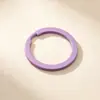 Chaveiro colorido pintado de 30mm, círculo plano, acessório DIY, pingente criativo em cores de doce