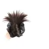 Moño de Flores Peluca con Pinza de Garra para Mujer, Estilo Perezoso con Coleta Baja Plumosa y Accesorio para el Cabello de Lazo, Moño Peluca Esponjoso para la Parte Posterior de la Cabeza