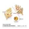 Prontos para envio, broches requintados e únicos cravejados de diamantes, acessórios DIY estilo doce para roupas, bolsas e sapatos, feitos de liga de zinco