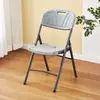 Cadeira Dobrável Simples, Cadeira para Uso Doméstico com Encosto, Cadeira de Escritório, Cadeira para Conferência, Cadeira para Treinamento, Cadeira Dobrável de Plástico Reforçado para Exterior