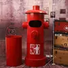 Bote de Basura de Hidrante de Incendio Creativo Retro Estilo Industrial Pie Grande Operado con Pedal Restaurante Arte de Hierro Contenedor Exterior Adornos Americanos Decorativos