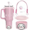 Accesorios Decorativos Stanley Correa de Mano de Cuerda Trenzada Estuche para Labial Llavero Duende Briqueta Funda de Silicona Antideslizante para Taza