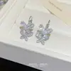 Pendientes de Botón de Flor Delicados y Versátiles de Plata S925 para Mujer, Pendientes de Perla de Lujo de Gama Alta, Accesorios para Orejas de Moda y Elegantes