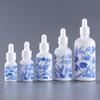 Botella de Aceite Esencial Jade Blanco 50ml100ml para Punto Transfronterizo Botella de Esencia de Vidrio 20ml Gotero de Porcelana Blanca 15ml30ml