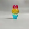 Adornos Labubu de Cristal Amarillo Juguete de Dibujos Animados Muñeca Muñeca Linda Pequeño Regalo Decoración del Hogar Labubu Esmaltado