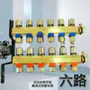 Conjunto Completo de Distribuidor de Água Geotérmica com Volante Manual para Tubos de Aquecimento de Piso de 4 Pontos com Controle de Vazão e Controle de Temperatura