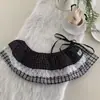 Saia Curta Plaid Rendada Retro Doce e Picante com Barra em Camadas, Novo Estilo de Primavera para Mulheres, Simples e Versátil