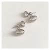Aretes de Nicho de Aguja S de Sal Aretes Ovalados de Metal de Alta Calidad Aretes de Frijol un Arete de Dos Usos para Mujeres