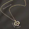 Joia popular transfronteiriça da Amazon colar com pingente elegante doce amor ao redor corrente de clavícula feminina com zircônia incrustada em cobre