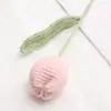 Ramo de Rosas Tejidas a Mano, Ramo de Boda, Hilo Especial para Tejer, Clavel del Día de la Madre, Artículo Popular de Tiktok