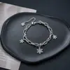 Pulseira de corda trançada colorida em aço titânio que não desbota para homens, pulseira de zircônia de luxo leve de nicho de alta qualidade para mulheres, joia ajustável