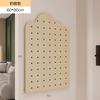 Tablero de madera maciza con agujeros para pasillo, zapatero, estante de almacenamiento superior, modelo de fondo para colgar en la pared del hogar