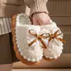 Pantuflas de algodón para mujer, nuevo estilo otoño/invierno 2026, pantuflas de interior para el hogar, de suela gruesa, antideslizantes, de felpa, cálidas, para mujer, invierno
