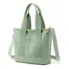 Bolso de lona nuevo de estilo japonés muy elegante, moderno y sencillo, bolso tote de gran capacidad, adecuado para el uso diario, bolsa para el almuerzo multiusos para mujer