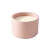 Tamanho pequeno 125ml Decoração de casa nórdica para interiores, porta-velas com acabamento fosco, recipiente de cerâmica para vela perfumada