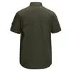 Transfronterizo 2024 Aliexpress Verano Nuevas Camisas de Manga Corta para Hombre Sueltas Militares de Trabajo de Manga Corta para Hombre