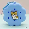 Bolsa de Silicone com Furo Estilo Desenho Animado Mini Carteira de Moedas Bolsa de Cosméticos DIY Bolsa para Fones de Ouvido Pingente de Chaveiro Presente