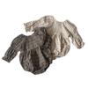 Ropa de Bebé Ropa de Primavera Niña Mangas de Capullo de Flor Vintage Cuadros Cuello en V Pequeño Ropa Exterior Bolsas Ropa de Escalada Triangular para Bebé Niña