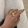 Anillo Geométrico Cuadrado Negro de Plata 925 Estilo Coreano para Mujer Moda Retro Punk Hip-Hop Distintivo Anillo de Dedo Abierto Trendy