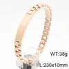 Correa de Reloj Curva de Marca Europea y Americana Transfronteriza Pulsera de Acero de Titanio Moda para Pareja Cadena de Reloj de Acero Inoxidable para Hombre y Mujer Ajustable con Grabado