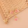 Cuentas de Calabaza Melocotón de Vidrio Colgante de Aleación Material de Vidrio Adorno Hecho a Mano DIY Accesorio para el Cabello Pulsera Botón Accesorios