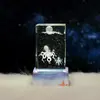 Luz de noche de delfín y medusa tallada en 3D transfronteriza, iluminación ambiental LED, adorno de escritorio, regalo de cumpleaños para niñas