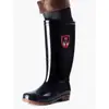 Botas de lluvia de caña alta, zapatos de agua para hombre, de tubo largo, resistentes al desgaste, botas de goma antideslizantes, botas de lluvia resistentes al olor, botas impermeables, botas de trabajo, botas de trabajo de verano, zapatos de seguridad