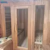 Venta Directa Transfronteriza Habitación de Sauna Cuadrada para Exteriores Hecha de Madera de Cedro Rojo, Habitación de Sauna de Salud con Deshumidificación de Vapor Seco con Certificación Completa