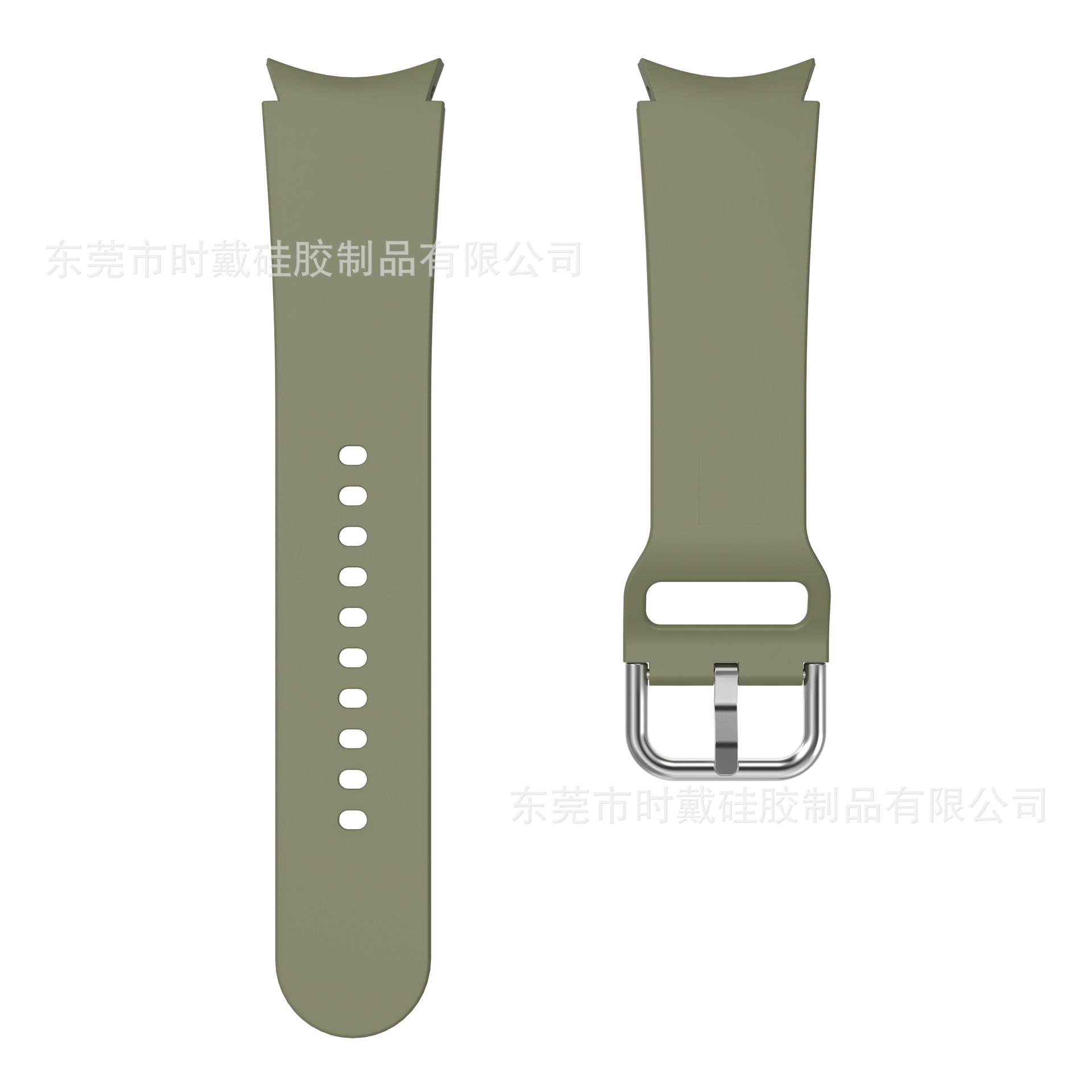 月牙A款纯色穿孔表扣硅胶表带