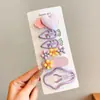 Presilhas de Cabelo Coloridas Dopamine para Meninas, Grampos Laterais, Presilhas Bico de Pato para Testa de Meninas, Acessórios de Cabelo