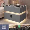 Mesita de noche inteligente, Mueble de dormitorio suspendido, Madera maciza en su totalidad, Moderno simple de lujo ligero, Sensación de alta gama, Multifuncional de moda