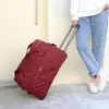 Bolsa de viaje con ruedas de tela Oxford, unisex, de gran capacidad, plegable, para viajes de corta distancia, para negocios