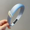 Diadema de Perlas Estilo Zhao Lusi, Pinza Ancha para el Cabello, Accesorio para el Cabello, Nuevo Modelo de Moda para 2025
