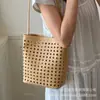 2026 Nuevo Bolso Cubo Tejido para Mujer, Bolso de Hombro Tote Grande de Verano Más Vendido, Bolso Tejido para Uso Casual Diario