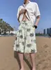Transfronteiriço 2025 Estilo Japonês Verão Secagem Rápida Versátil Shorts Masculinos Marca Tendência Cinco Pontos Reto Casuais Esportivos