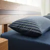 Fronha Simples Listrada Tricô Algodão Fronha Única Algodão Jersey Algodão Puro Par de Fronhas Venda Direta