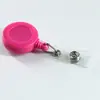 Porta-Crachá de Funcionário Tipo Ranhura Redonda Fácil de Puxar Retrátil com Fivela de Resina Fácil de Puxar em Estoque
