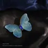 Broche Pequeno de Borboleta em Tecido de Alta Qualidade para Mulheres Cheongsam Hanfu Acessórios de Estilo Nacional Exclusivo Exquisito Broche Novo Decoração