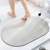 Tapete de chão macio de cor sólida de lama de diatomáceas para banheiro, vaso sanitário, absorção de água, antiderrapante, secagem rápida, tapete para os pés, tapete de entrada, primeira geração de cabelo