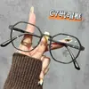 2025 Nueva Moda Retro Sin Maquillaje Gadget Práctico Pequeño Aroma Ojo de Gato Marco Negro Gafas Ópticas Anti-Azul para Mujer Marco Espejo Plano