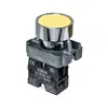 Interruptor de botão metálico indicador série XB2-BA3142 Vermelho Verde Amarelo Azul Branco Preto botão plano