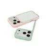 Funda de Teléfono Acrílica Transparente de Dos en Uno Color Caramelo para iPhone 16, Adecuada para iPhone 17 Pro Dopamina