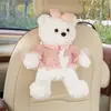 Caja de Pañuelos para Coche de Oso de Dibujos Animados Nueva Caja de Pañuelos Creativa para Colgar en el Coche Bolsa de Pañuelos de Peluche para Colgar en el Coche