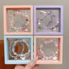 Pulseira de Contas de Cristal de Camadas Duplas Estilo Coreano Fresca e Fofa Cachorrinho Canela para Mulheres Simples Estilo Floresta Pulseira Melhor Amiga Estudante