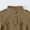 Venta Caliente Transfronteriza de AliExpress Primavera 2026 Nueva Chaqueta de Bolsillo Ajustada 4341828 Pantalones Cortos de Sarga 4391521