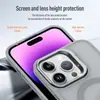 Funda para teléfono móvil Apple 16Pro, iPhone 15Promax con soporte para lente, funda protectora, funda magnética sensible a la piel