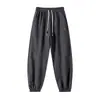 Pantalones finos de verano de secado rápido para hombre, pantalones casuales de seda helada para hombre, pantalones cortos holgados, pantalones jogger de moda, pantalones deportivos